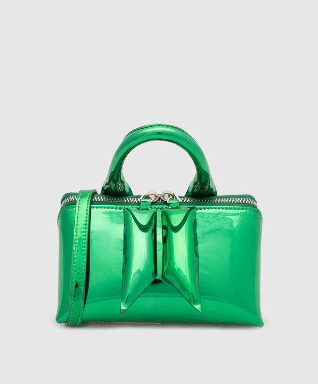 The Attico Green Friday trapeze bag with logo 236WAH02PU02