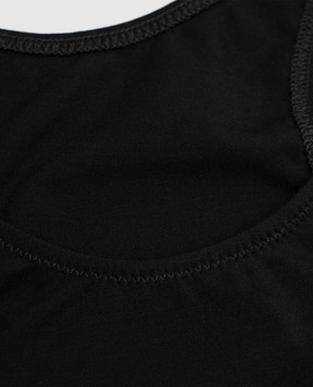 Dolce&Gabbana Дитячий чорний набір із топа та трусиків L5J713FUGNE