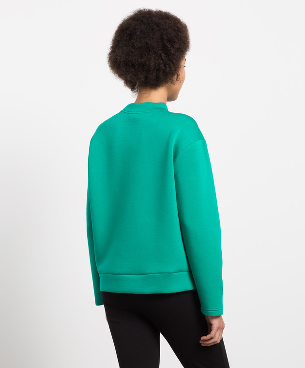 Twinset Green sweatshirt with logo print 222TP2442 изображение 4