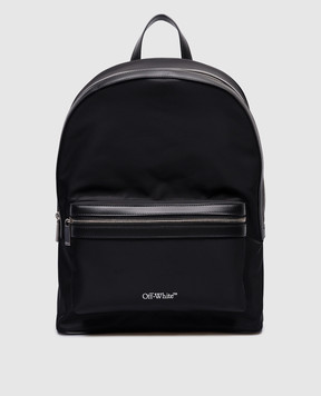 Off-White Черный рюкзак с логотипом OMNB105F23FAB001