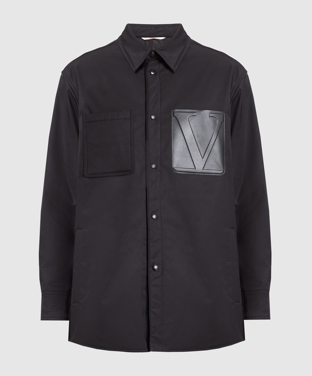 Valentino Black jacket with embossed logo 2V3CIF2190Q