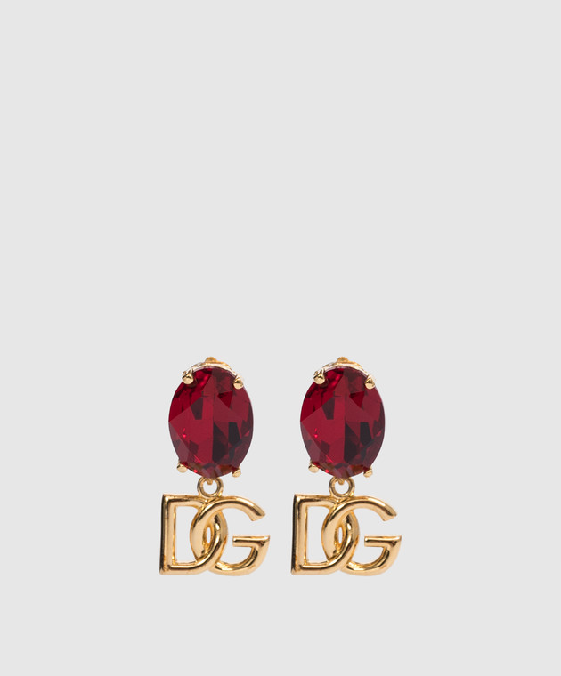 Dolce&Gabbana DG logo clip-on earrings in gold WEO2O1W1111