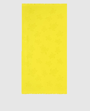 Vilebrequin Желтое полотенце Santah в фактурный узор STHU1201w