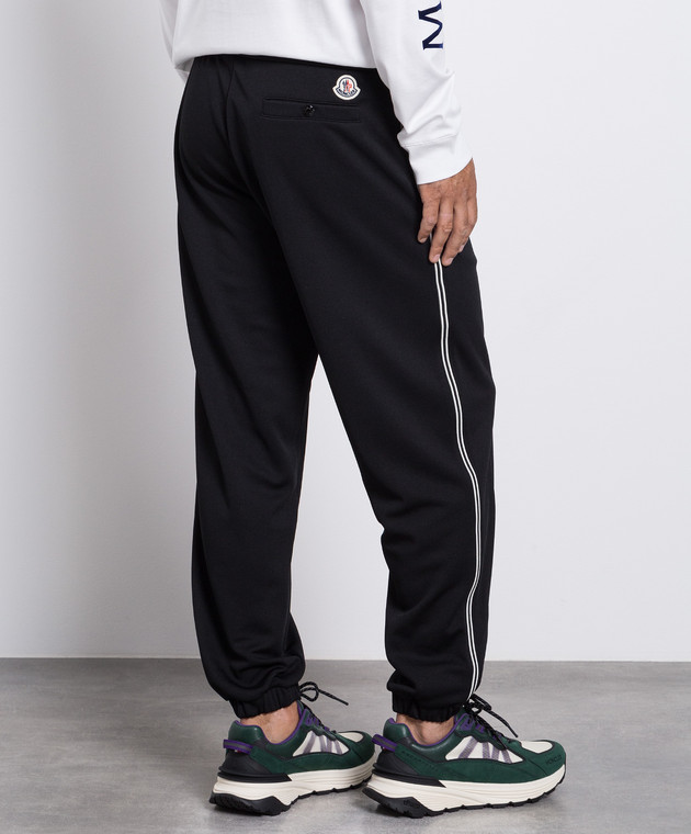 Moncler black joggers sale