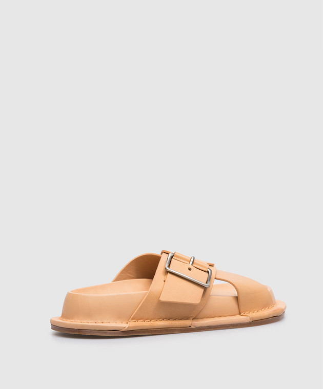 Jil Sander Brown leather sandals J15WP0052P0503 image 3