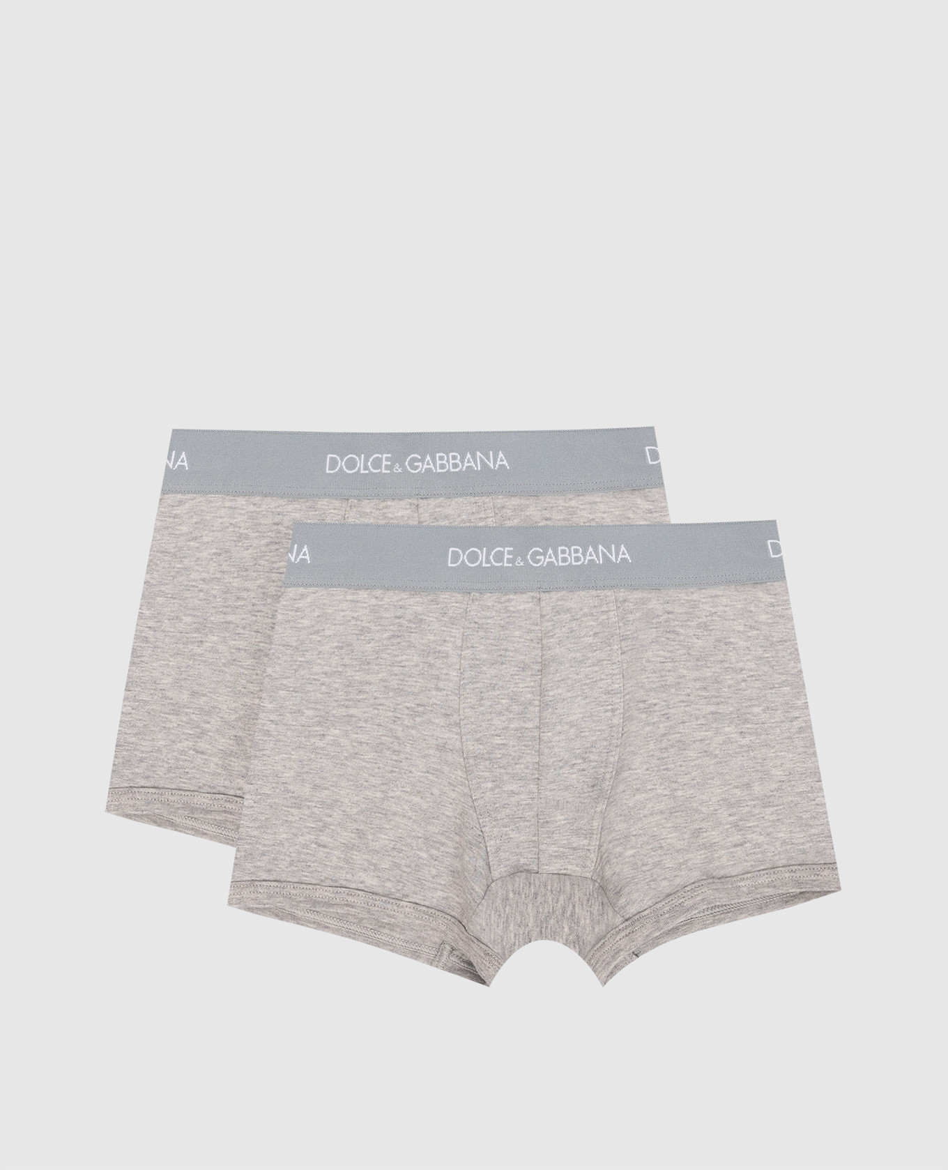 Children's set of gray hippie panties with a logo