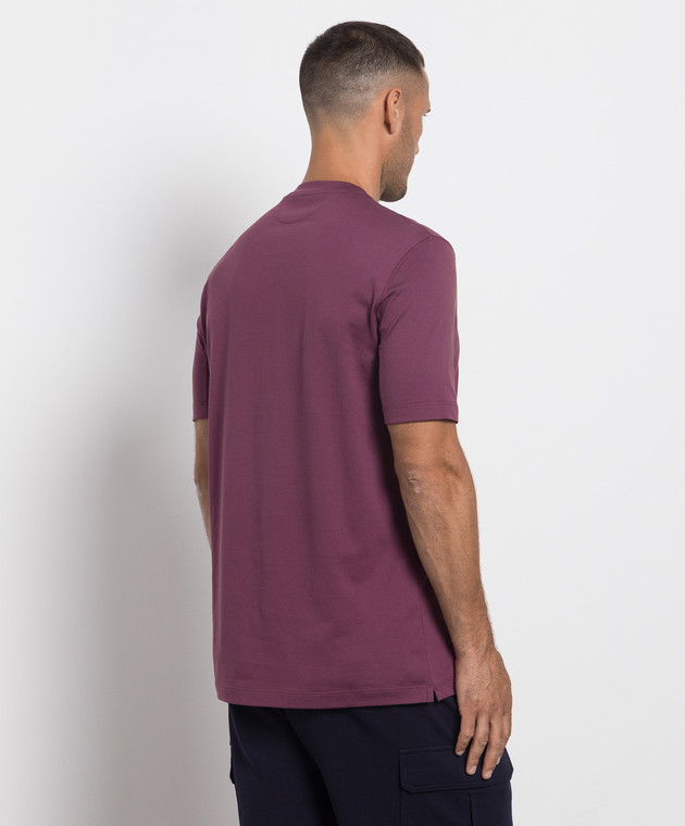 Brunello Cucinelli Бордовая футболка M0T711308 изображение 4