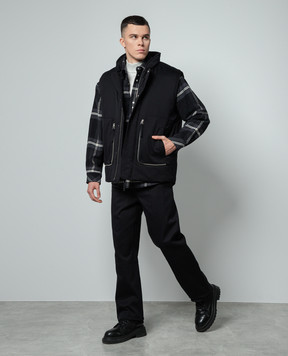 Helmut Lang Чорний жилет Astro N10HM102