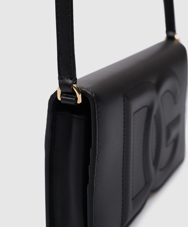 Dolce&Gabbana DG Logo Black Leather Clutch BI3279AG081 image 5