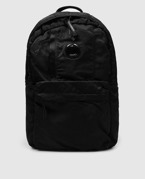 C.P. Company Чорний рюкзак з логотипом MAC052A005269G