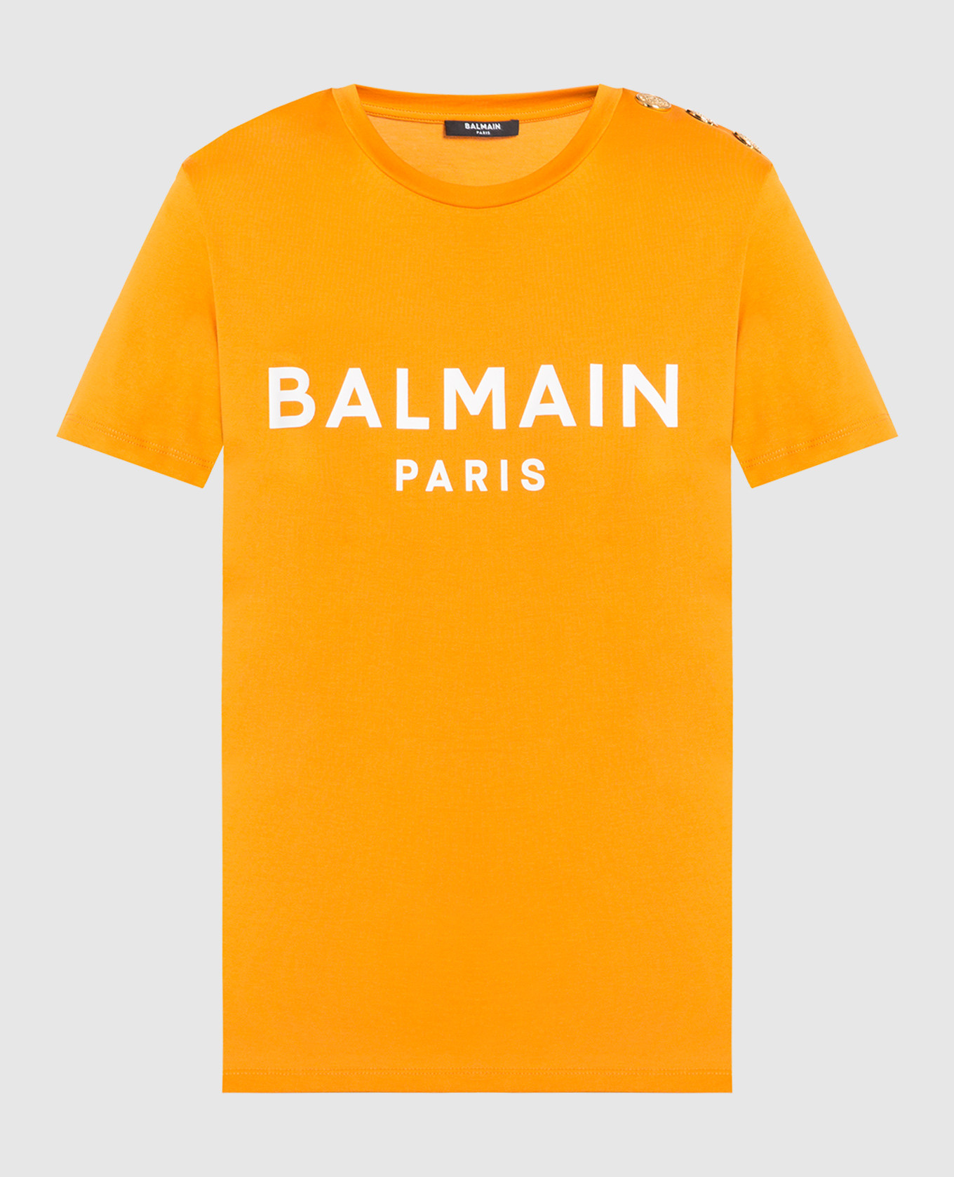 Orange t-shirt with logo print