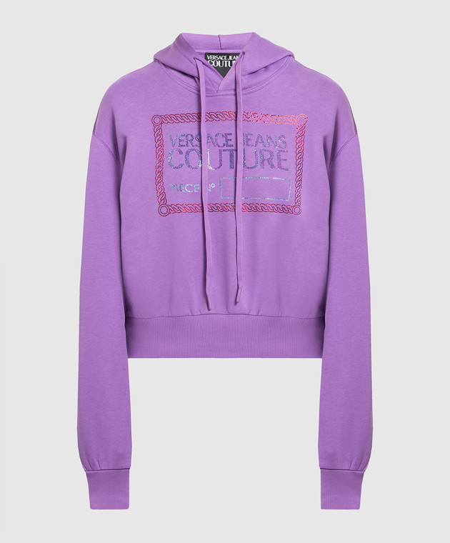 Versace Jeans Couture Purple logo hoodie 73HAIT12CF01T