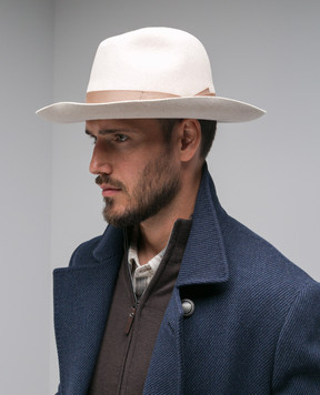 Borsalino Бежевая шляпа Amedeo 110757