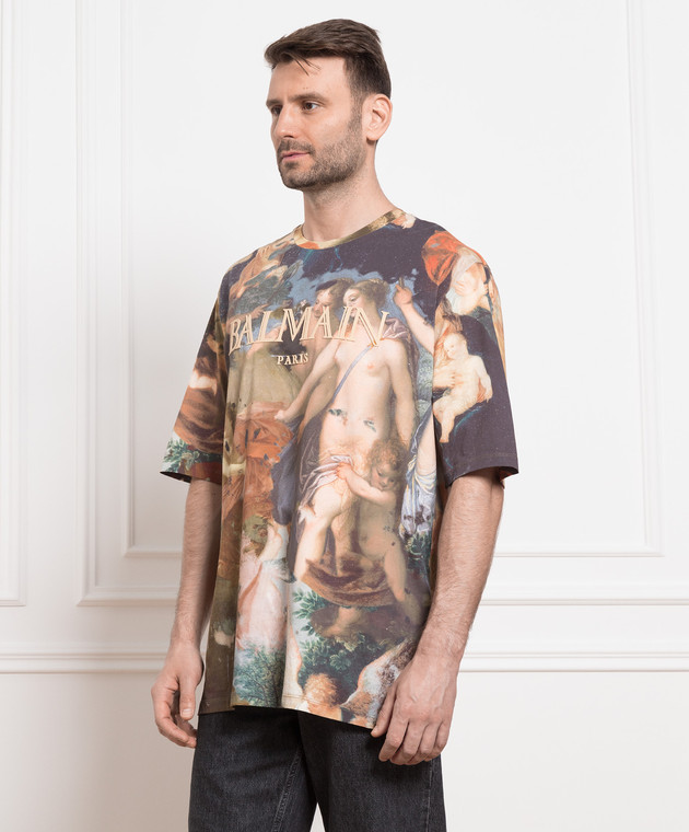 Balmain Paint Print T-Shirt