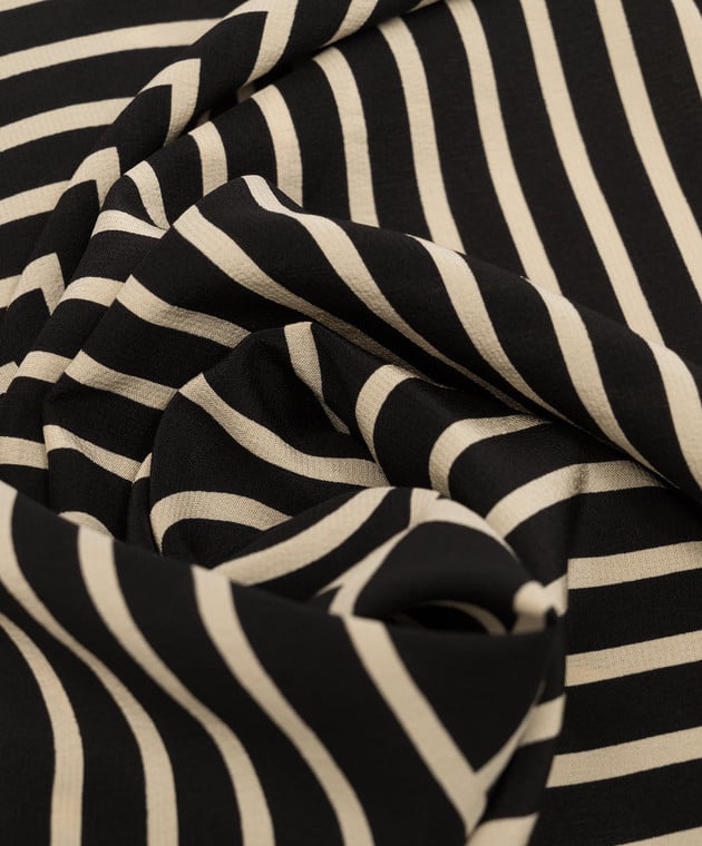 Black Striped silk scarf, Toteme