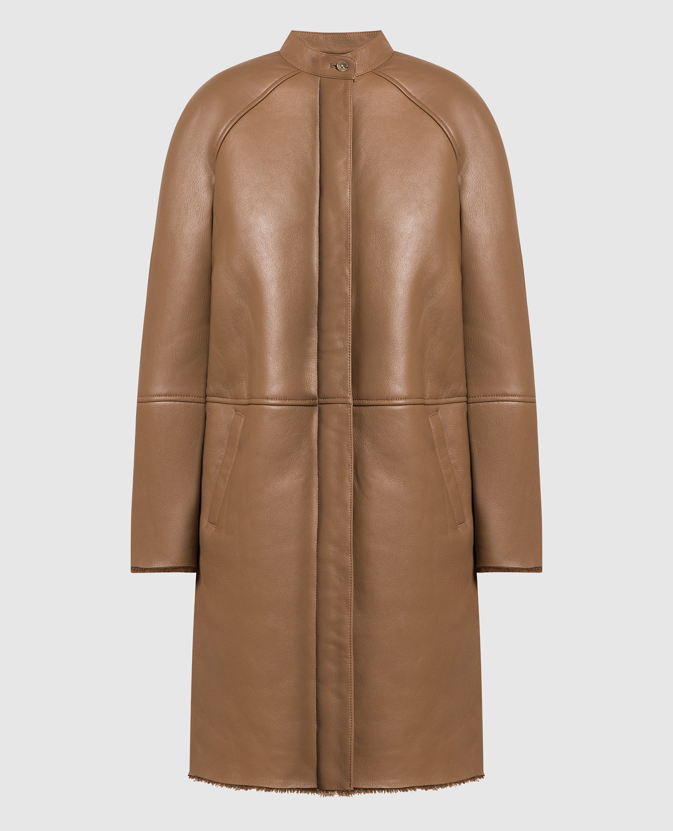 Alabat brown sheepskin coat