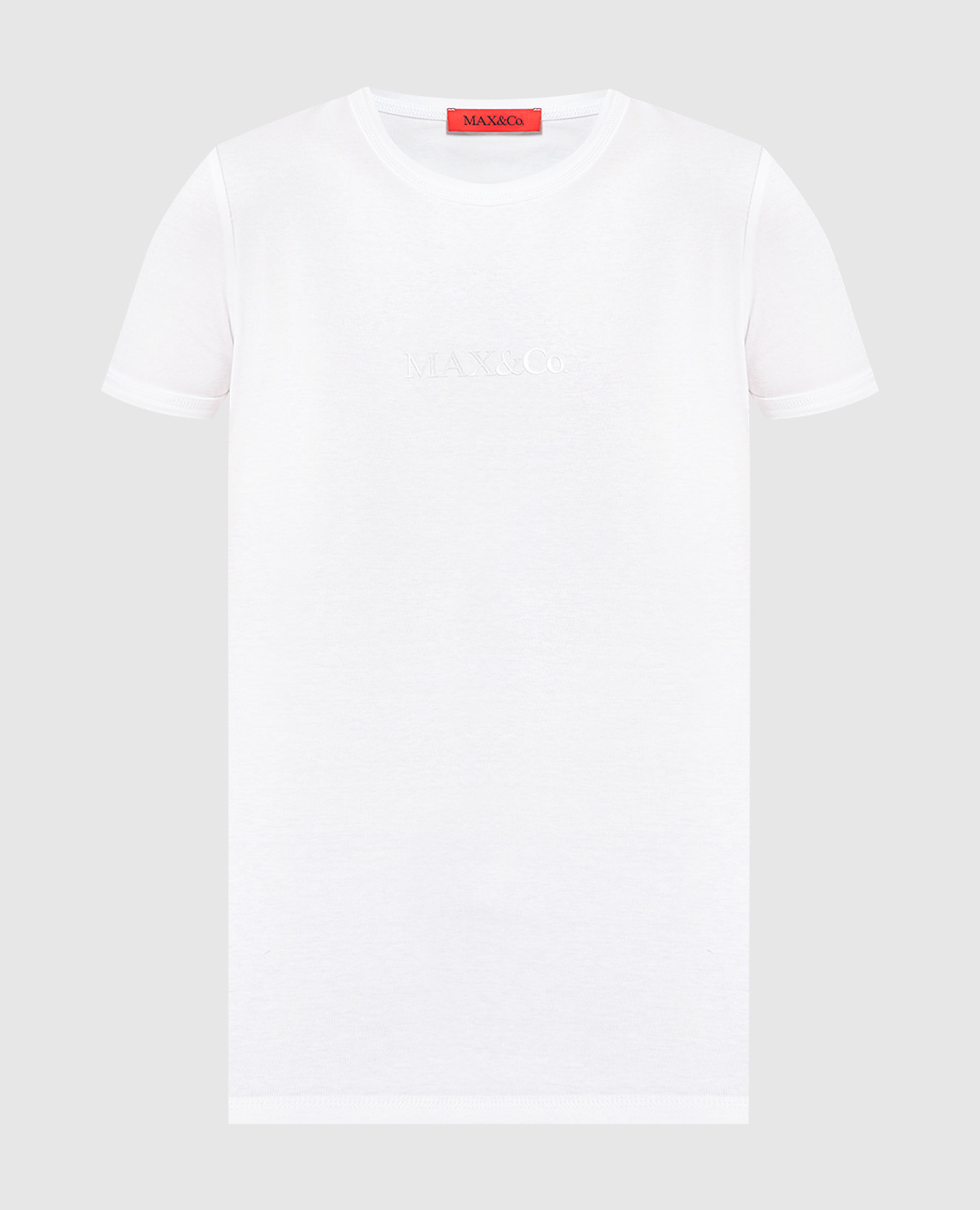 

Белая футболка Logotee с фактурным логотипом, Белый, Футболки