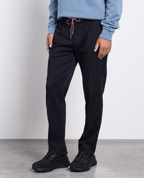 Moncler Синие брюки 2A0001854A1U