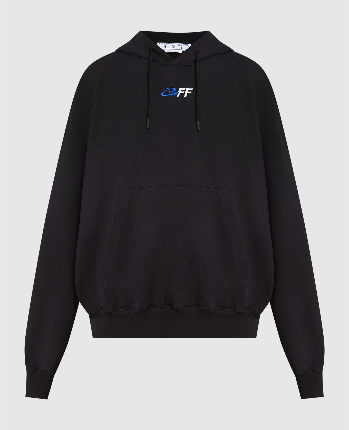 

Черные худи с вышивкой логотипа, Черный, Худи