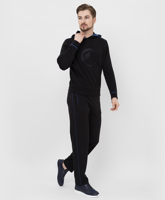 Stefano Ricci Чорні спортивні штани з емблемою K818915P3DT22140 зображення 2