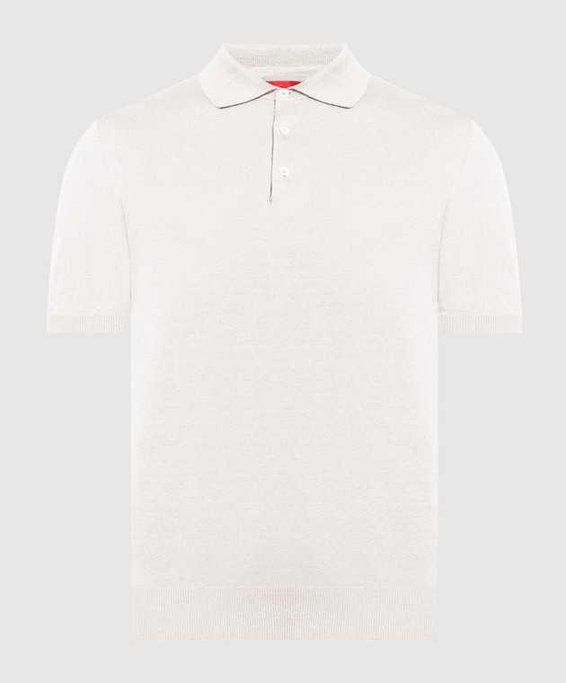 ISAIA White polo shirt MG8128Y0409