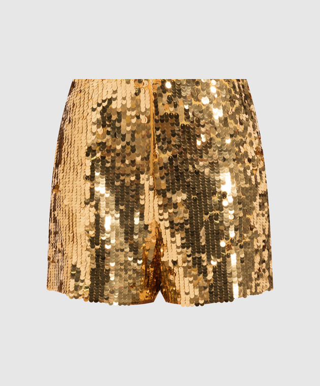 Carolina Herrera - Gold shorts with sequins R2211N416SQH - buy