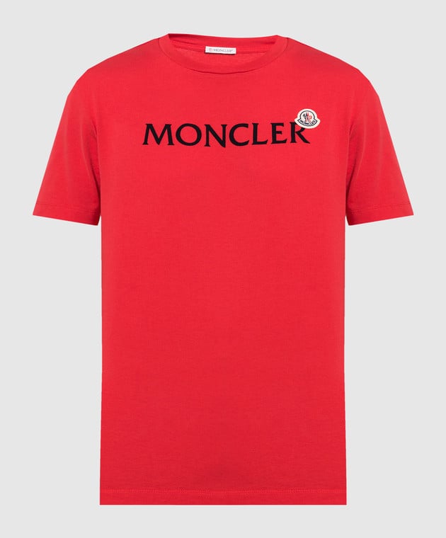 Moncler Червона футболка з логотипом 8C000258390T