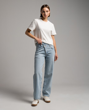AGOLDE Голубые джинсы Criss Cross с асимметрией A0971604