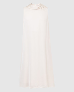 Peserico Светло-бежевое платье миди E0244801940