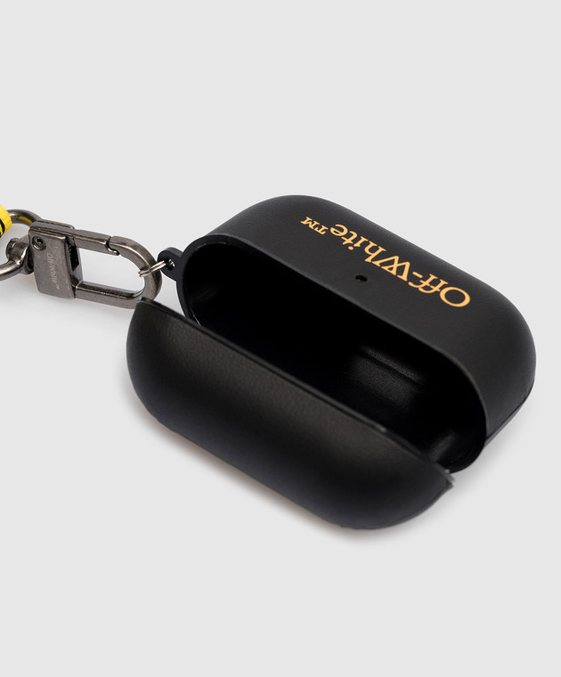 Off-White Черный чехол для AirPods Pro C с логотипом OMZG110S23PLA001 изображение 3