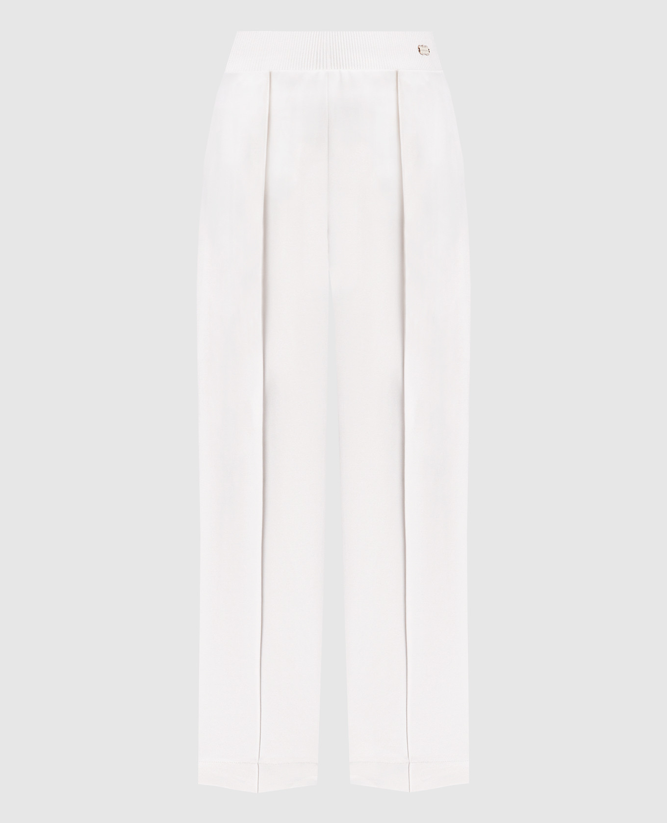 White pants with logo