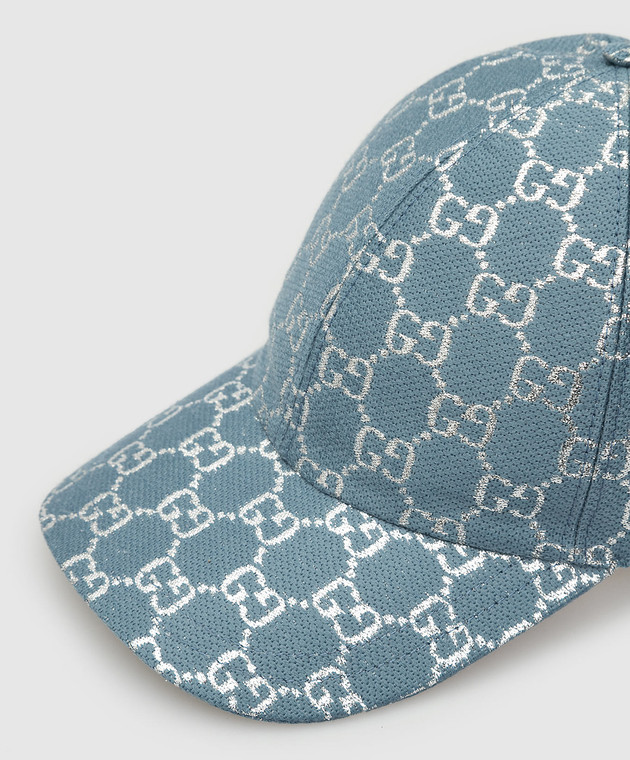 Gucci Голубая кепка 6319533HK75 изображение 4