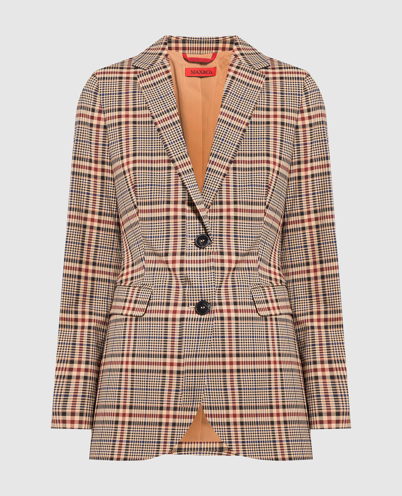 

Коричневый жакет Lei в клетку, Жакеты