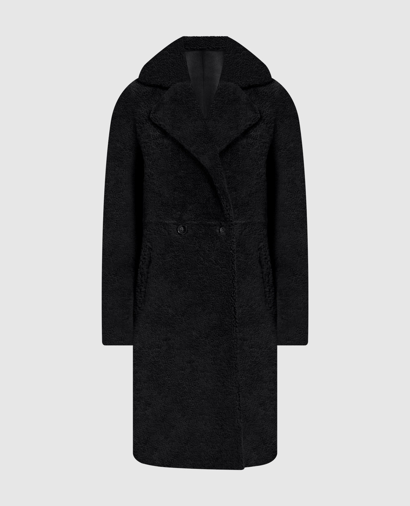 Meteo By Yves Salomon - Black reversible fur coat 22WMM61399MECL - buy ...