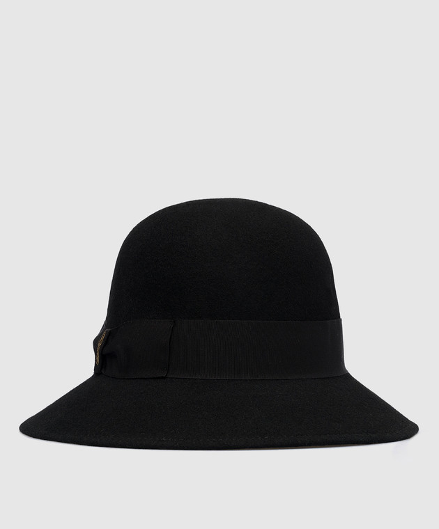 Borsalino Black Mary Cloche Hat 220414