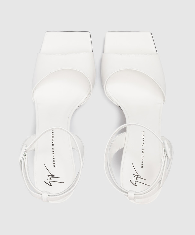 White giuseppe zanotti on sale heels