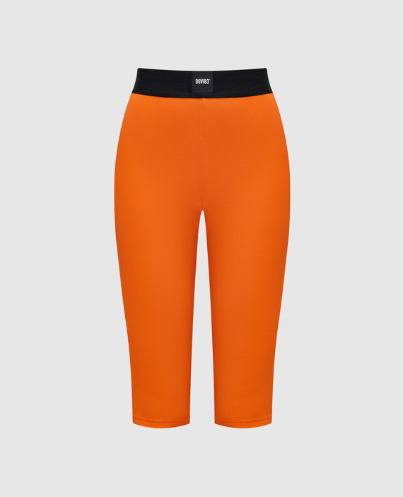 DGVIB3 orange long print shorts
