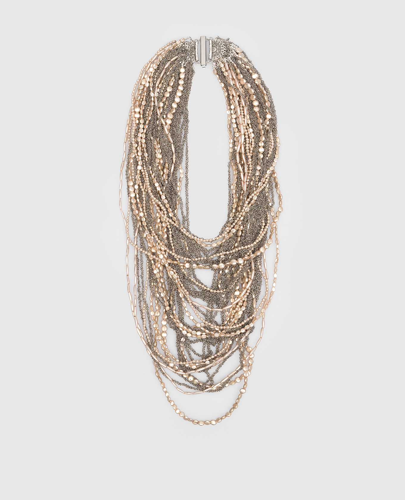 

Серебристые бусы, Серебристый, Ожерелья