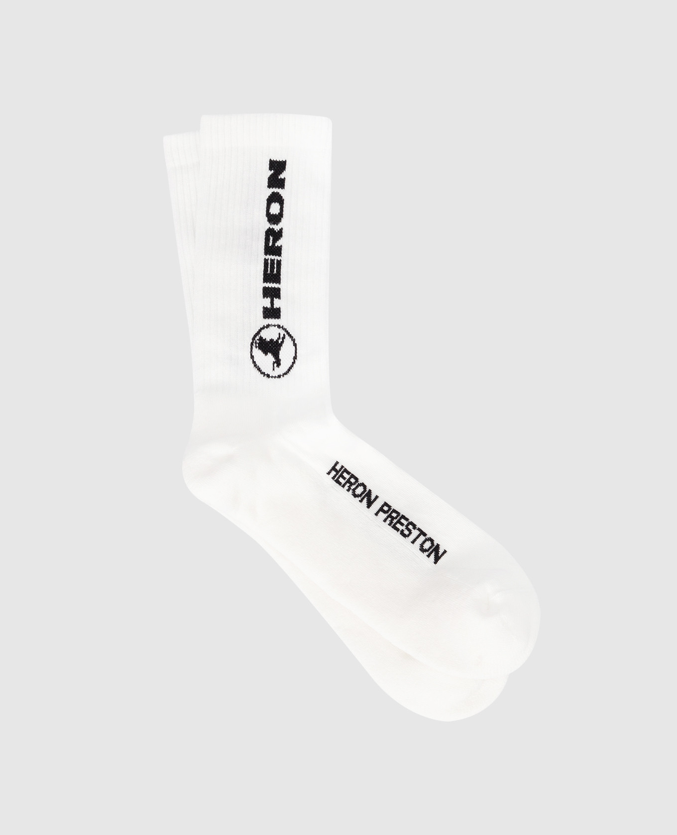 Белые носки с контрастным принтом логотипа