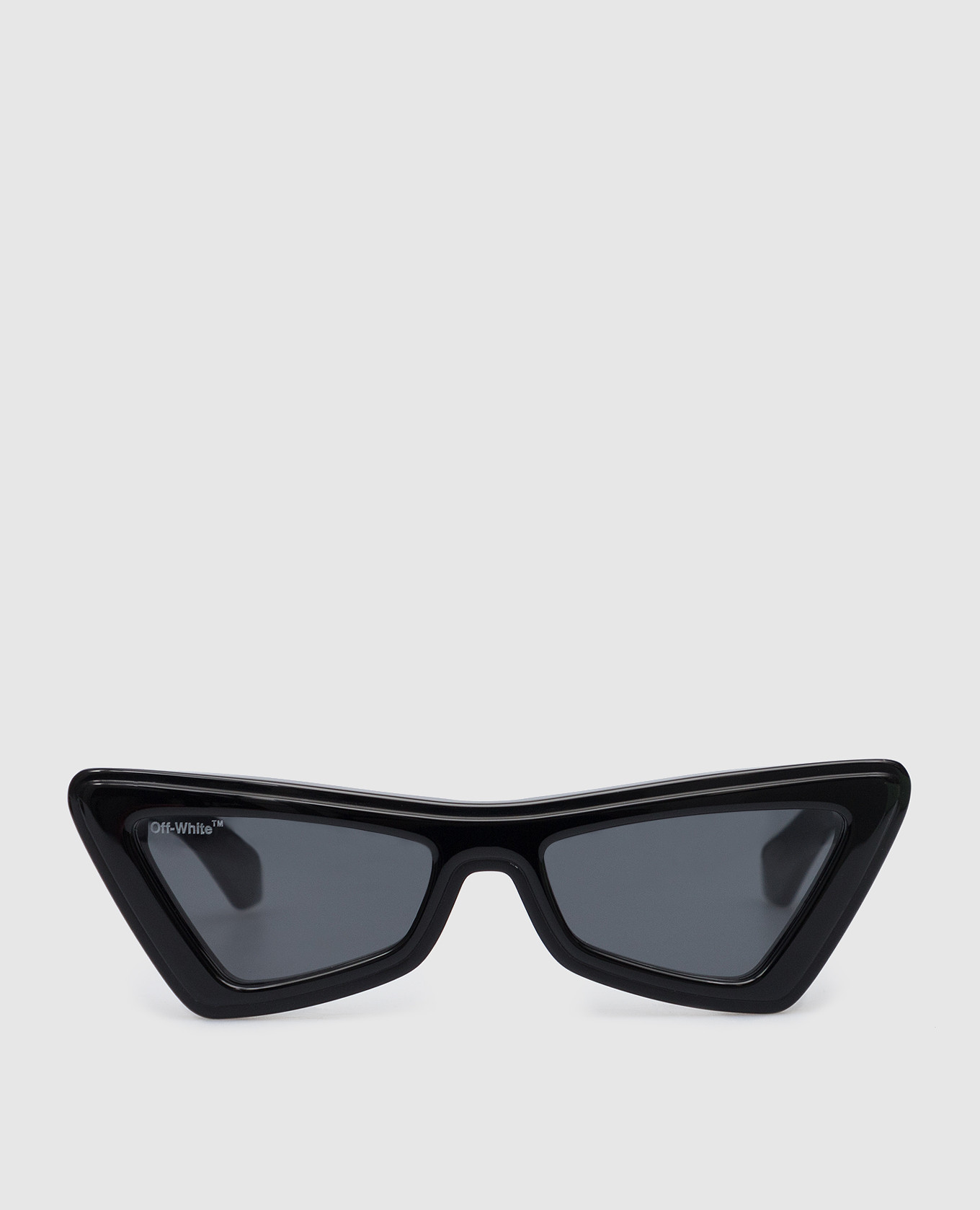 Schwarze Artemisia-Sonnenbrille mit strukturiertem Logo