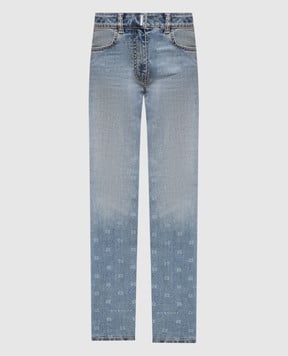 Givenchy Сині джинси в принт логотипу BW50YL5Y61