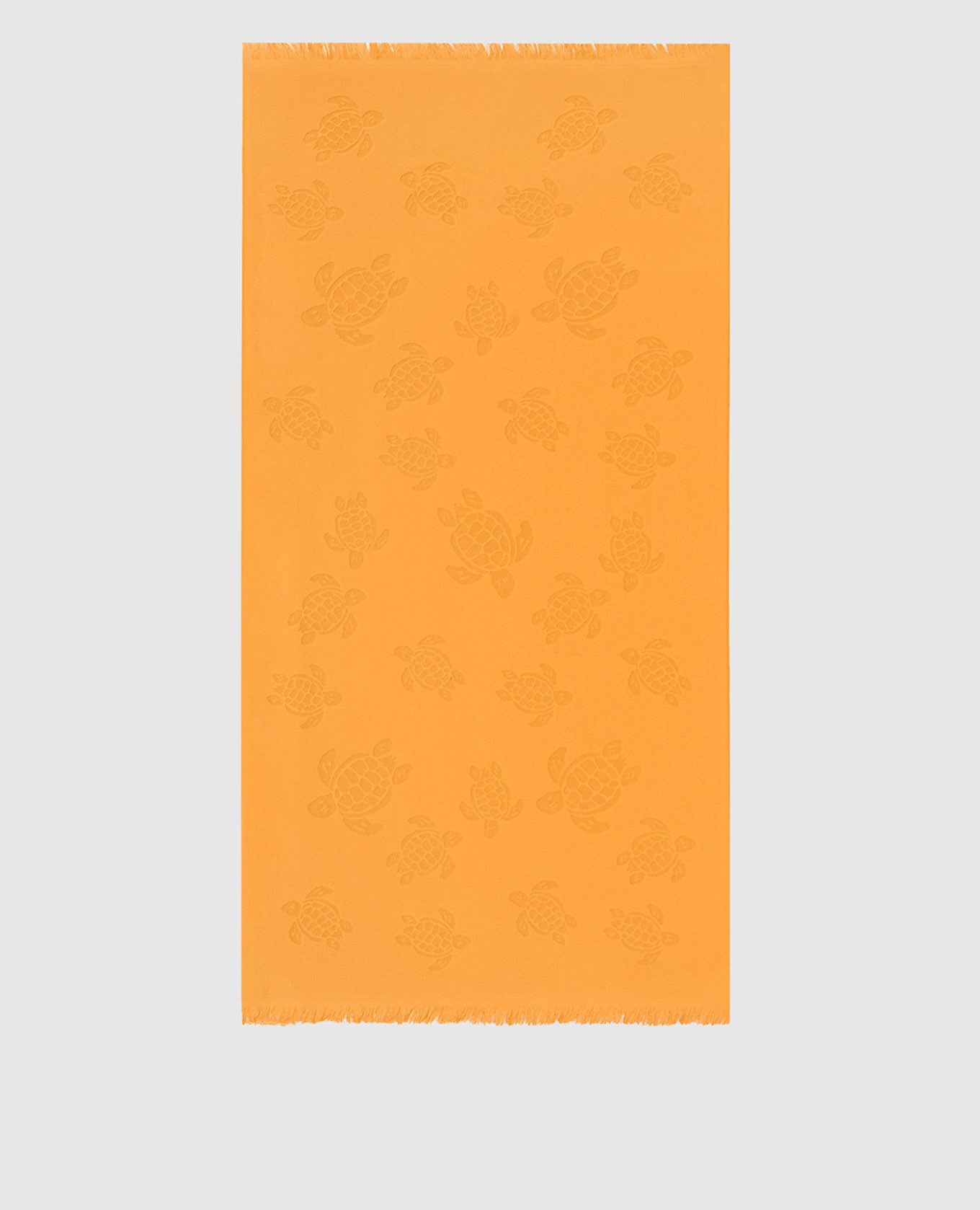 Orange Santah towel in a pattern