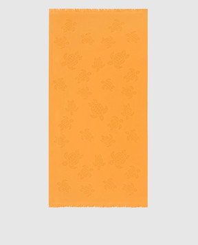 Vilebrequin Оранжевое полотенце Santah в узор. STHU1201w