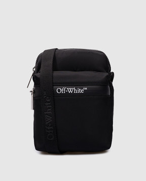 Off-White Черная сумка Outdoor с принтом логотипа OMNQ082S24FAB001
