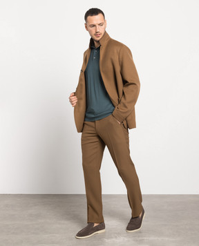 Loro Piana Коричневые брюки из шерсти FAM9774
