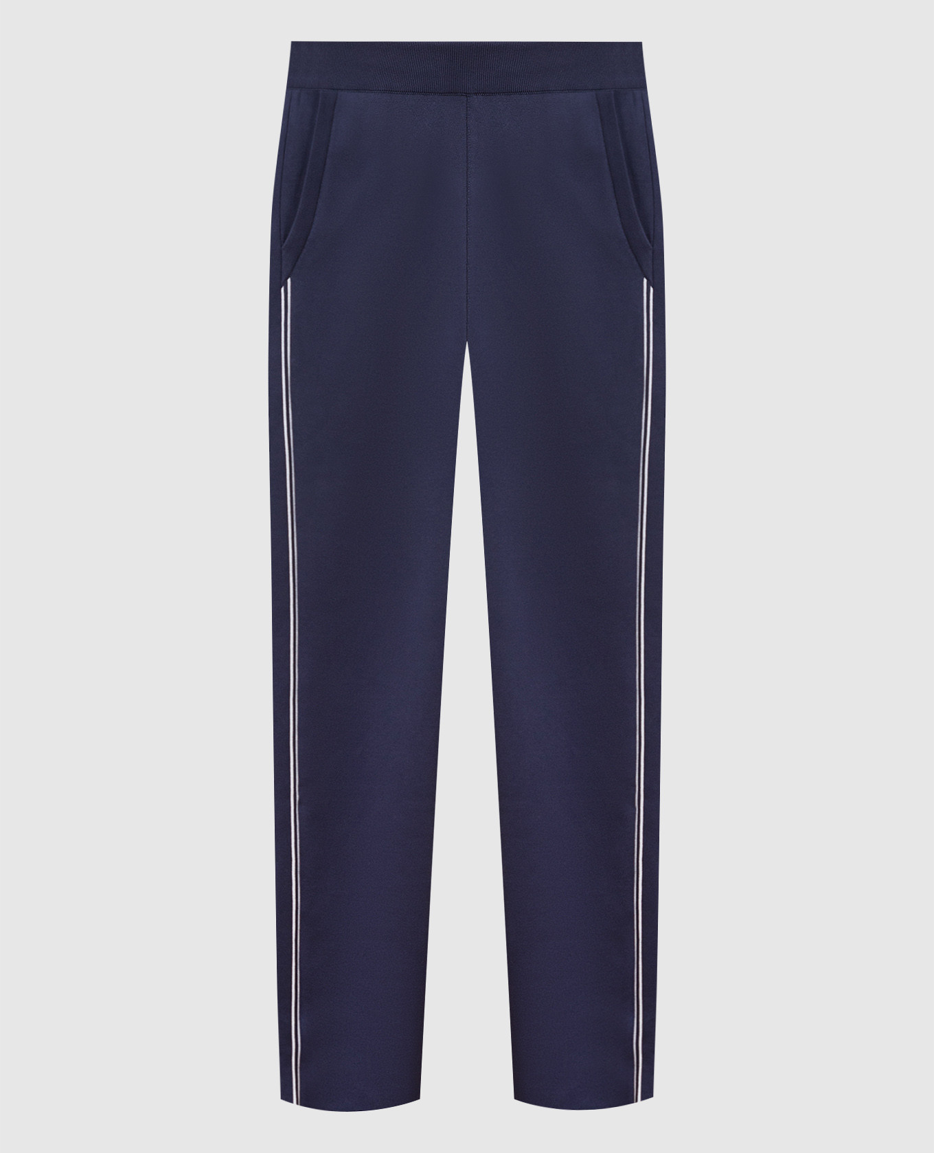 

Темно-синие спортивные брюки с лампасами, Синий, Спортивные брюки