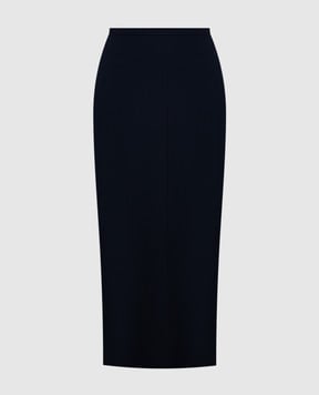 The Row Черная юбка Matias с шерстью 5485W1973
