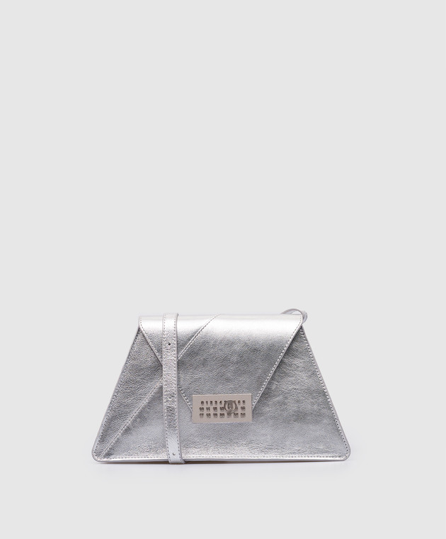 Maison Margiela MM6 - кожаная сумка трапеция с металлическим
