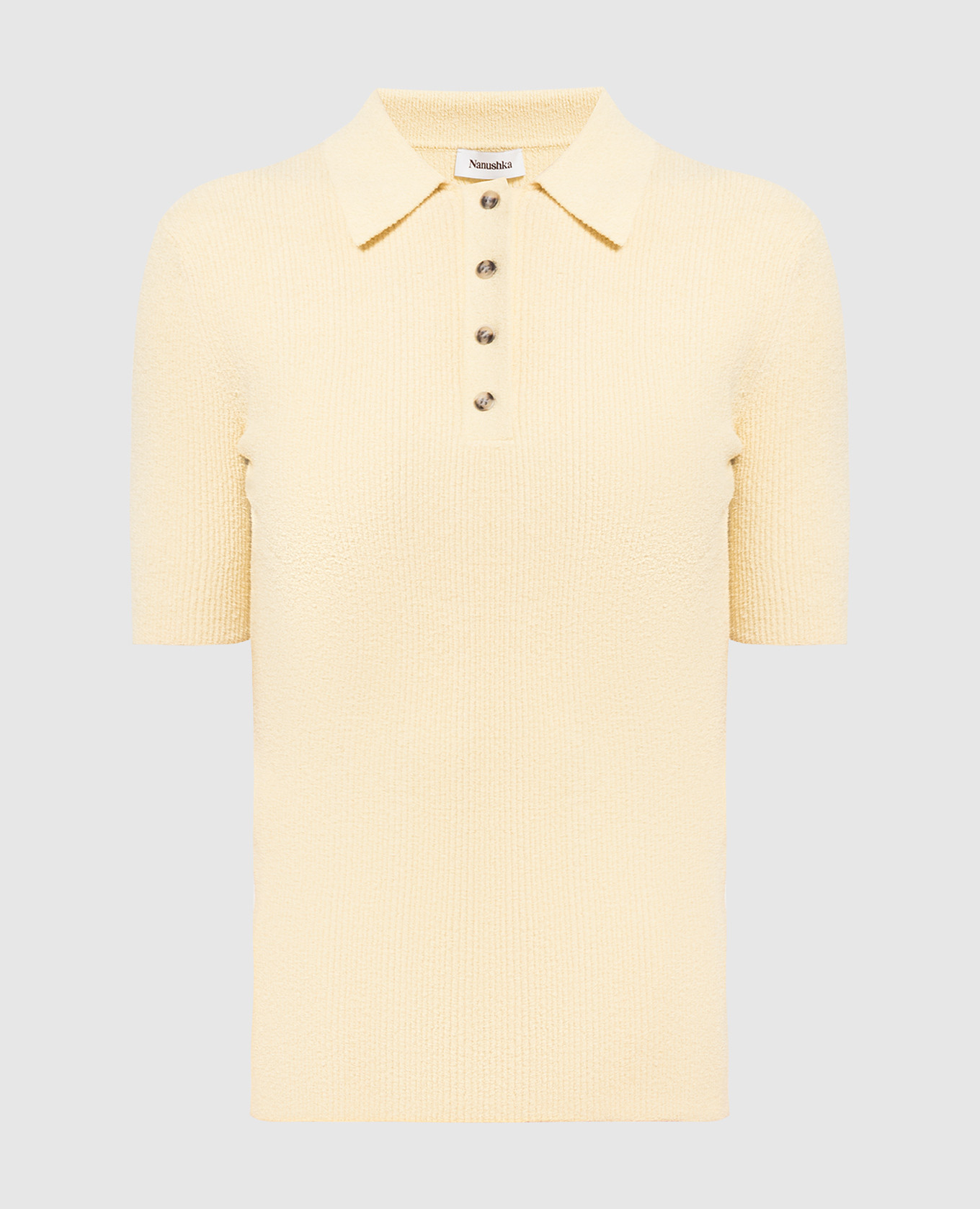 

Желтое поло Elani в рубчик, Желтый, Поло