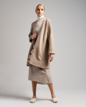 Jil Sander Коричневий кардиган з кашеміру J40GP0036J13207